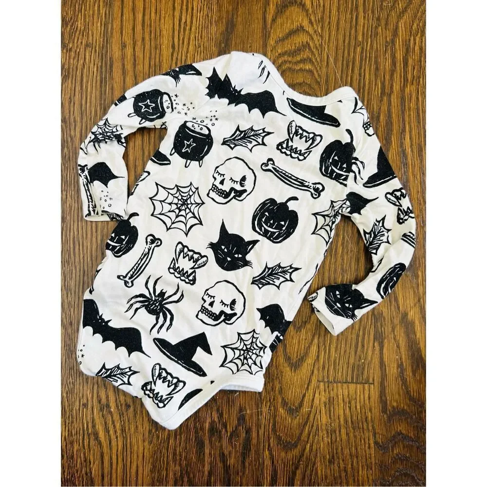 little sleepies Baby Infant 0-3 Months Witches Brew Long Sleeve Bodysuit 1-piece